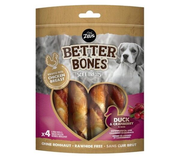 ZEUS Better Bones Duck & Cranb Lge Rolls