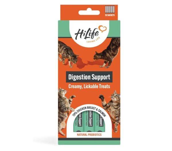 Hilife Cat Licks Digestive Support 5x15g