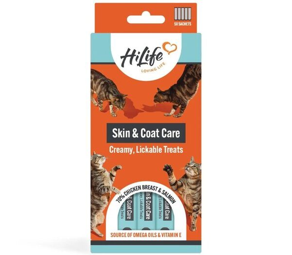 Hilife Cat Licks Skin & Coat 5x15g