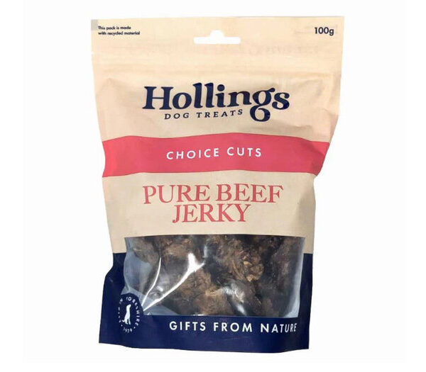 Hollings Pure Beef Jerky 100g