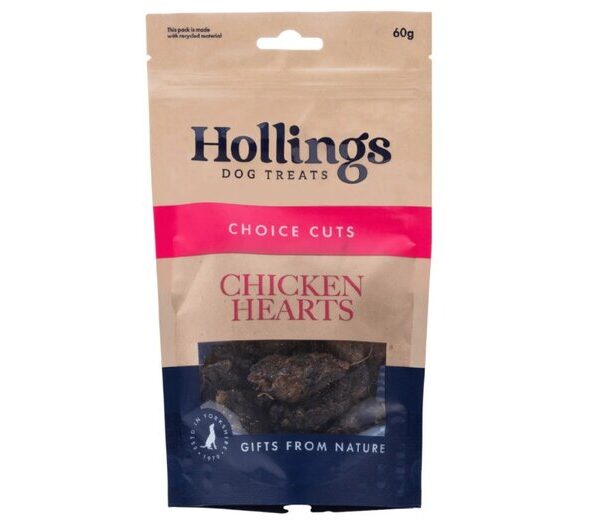 Hollings Chicken Hearts 60g