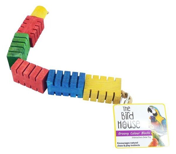 Groovy Colour Blocks Bird Toy Small 42cm