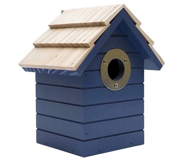 Hb Beech Hut Nest Box Mid Blue