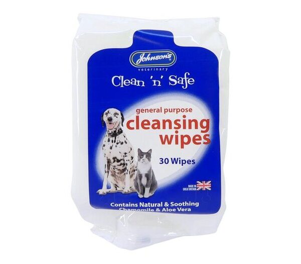 JV Cleansing Wipes Dog & Cat 30 Wipes