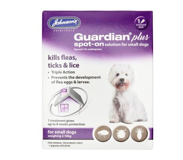 NI JV Guardian Plus Sml Dog Spot on 1pc