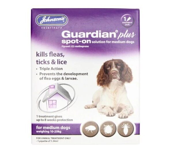 NI JV Guardian Plus Med Dog Spot on 1pc