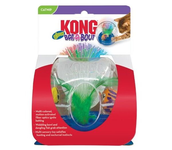 KONG Cat Bat - a - Bout Glow Aquarium