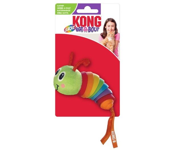 KONG Cat Bat-A-Bout Clackz Caterpillar