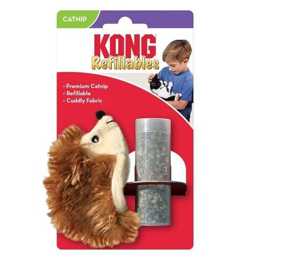 KONG Catnip Hedgehog Cat Toy 16cm