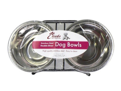 Cheeko S/Steel Double Diner 2x920ml 6"