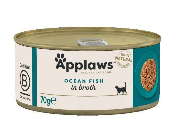 Applaws Ocean Fish 70g Cat Food Tin 24pk