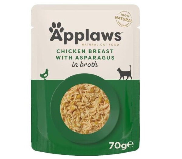 Applaws Pouch Chic & Aspar Broth 70g Cat