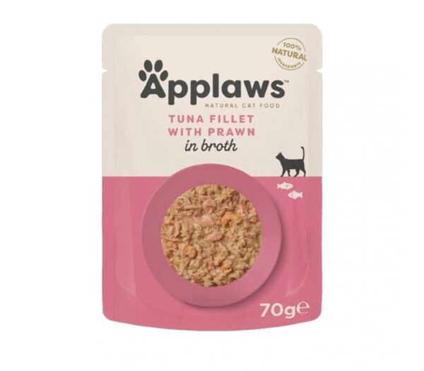 Applaws Pouch Tuna & Pra Broth 70g Cat