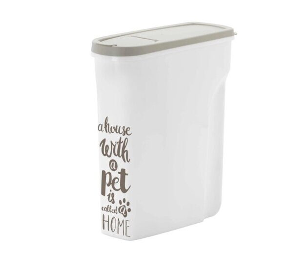 10L Pet Wisdom - Food Storage Bin Grey