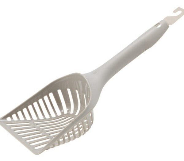 Large Litter Scoop with Hook - Grey