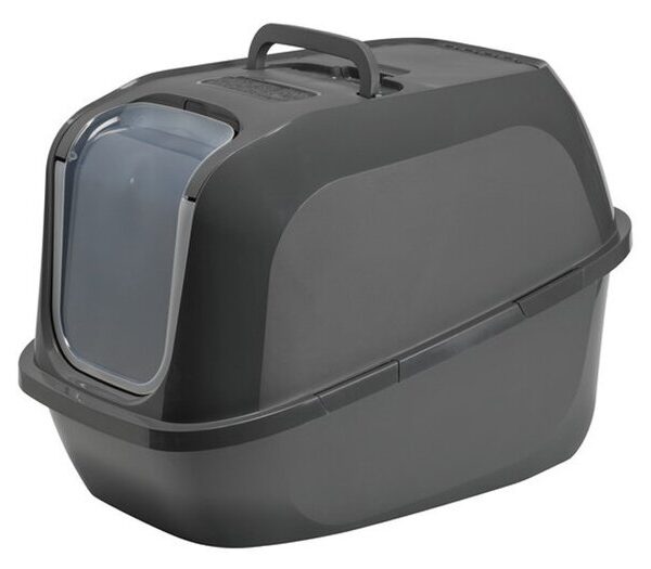 Mega Deluxe Hooded Cat Pan 65cm Grey