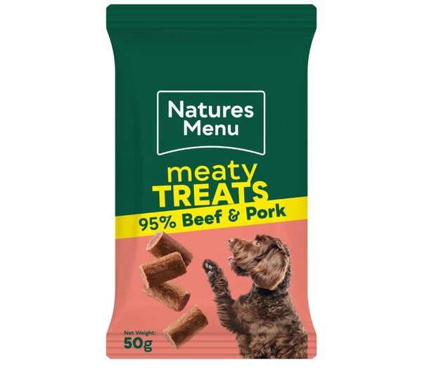 Natures Menu Dog Treat Beef & Pork 50g
