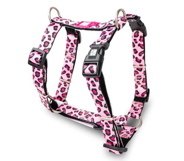 M & M Leopard Pink H Harness Lge
