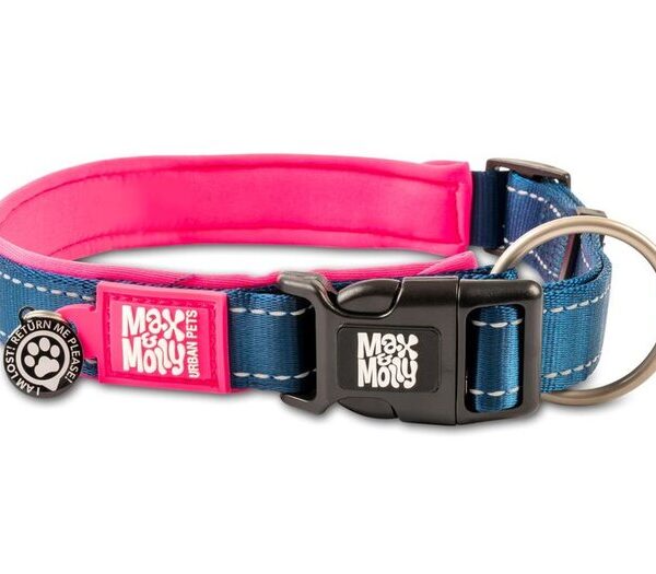 M & M Matrix Pink Smart ID Collar Lge