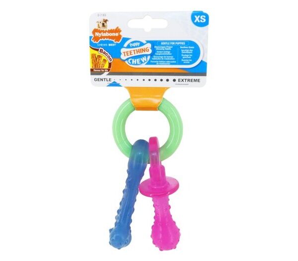 Nylabone Puppy Pacifier Bacon X Small