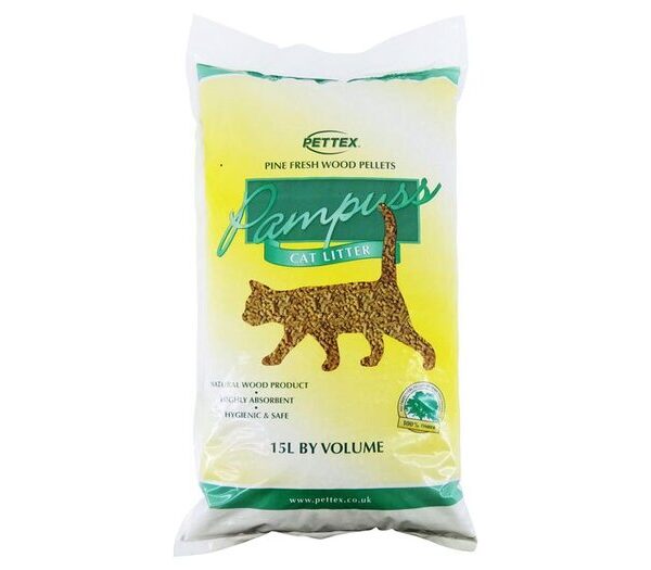 Pampuss Wood Cat Litter 15lt