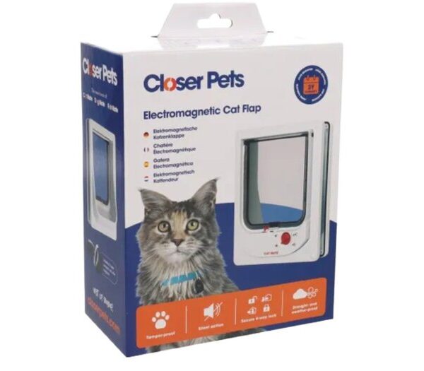 Electromagnetic Cat Flap White