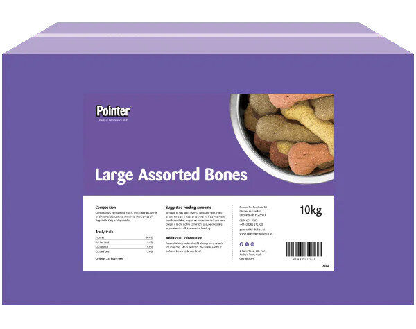 Pointer Asstd Large Biscuit Bones 10kg