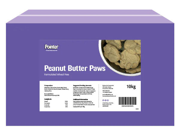 Pointer Peanut Butter Paws 10kg