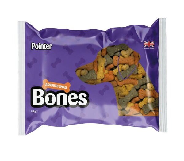 Pointer Assorted Small Bones 1.5kg Bag