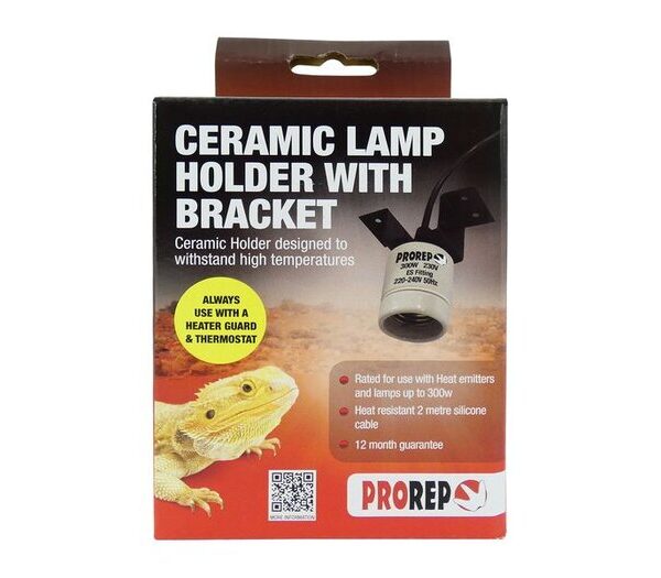 PR Ceramic Lamp Holder with Bracket