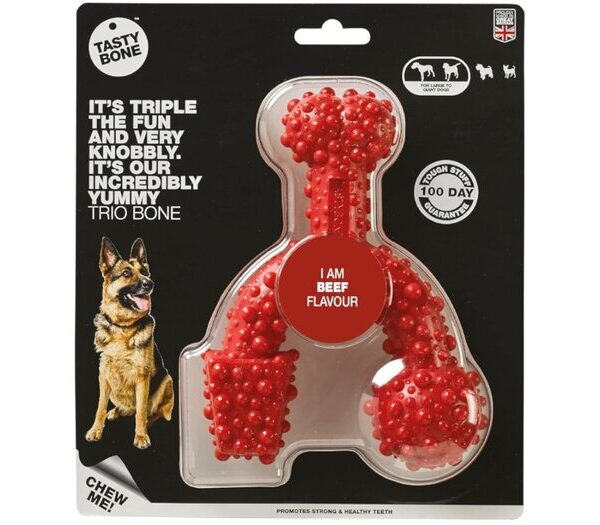 Tastybone - Nylon Trio Bone Bacon Small