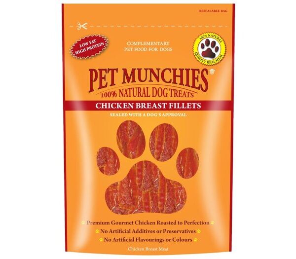 Pet Munchies Chicken Breast Fillets 100g