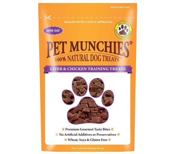 Pet Munchies Liver & Chic Train Treats 50g