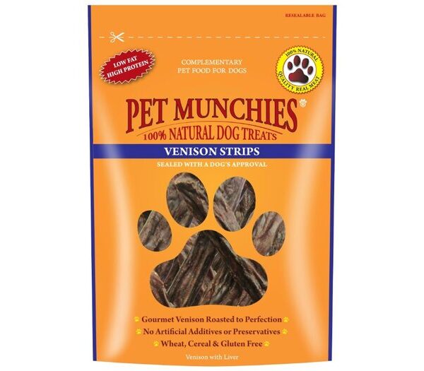 Pets Munchie Venison Strips 75g