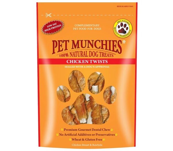 Pet Munchies Chicken Twists 80g