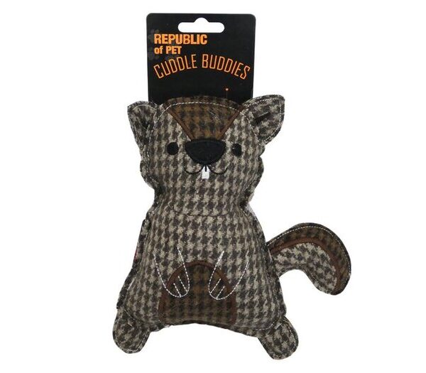 Forest Friend Squeaky Squirrel 19cm Toy