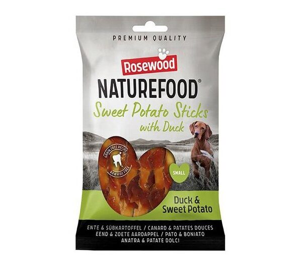 Naturefood Duck Wrap S/Potato Sticks 80g