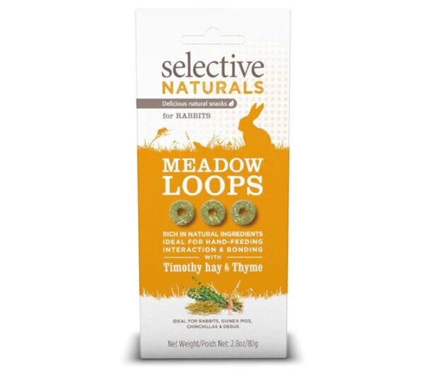 Select Rabbit Hay Meadow Loops 80g