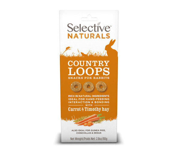Select Rabbit Carrot Hay Loop 80g