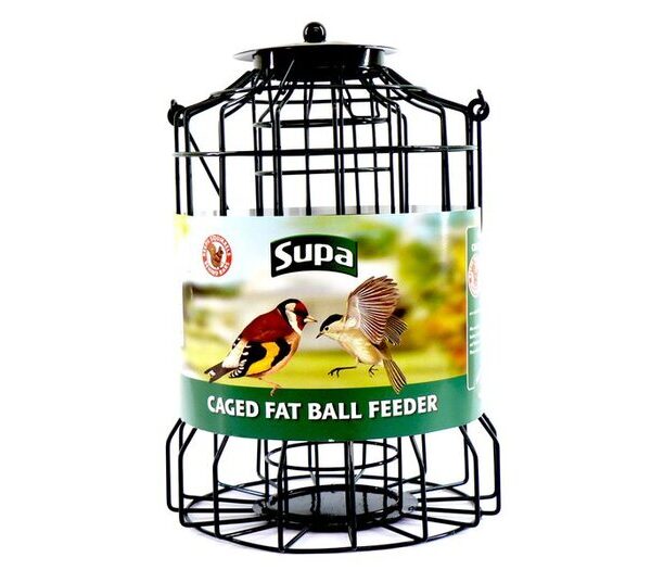 SUPA Wild Bird Caged Fat Ball Feeder