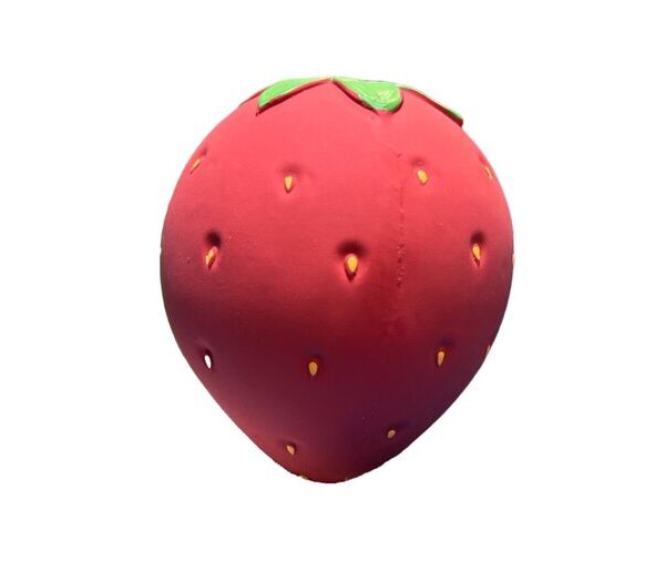 Pawise 4" Latex Strawberry Dog Toy