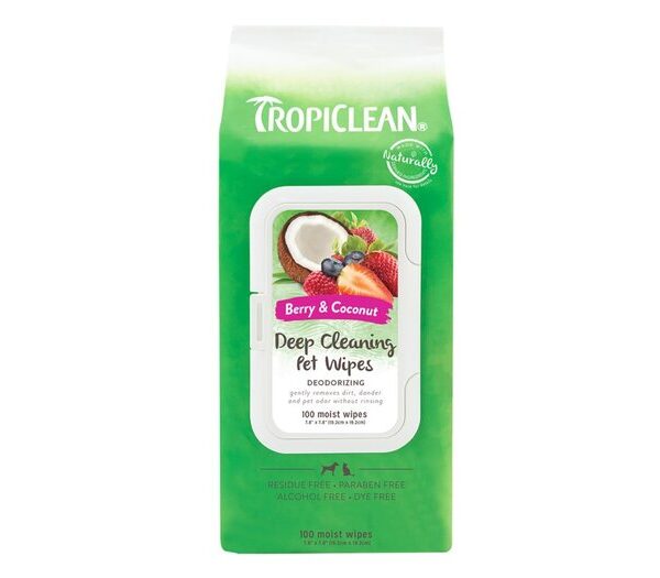 Tropiclean Deep Cleaning Wipes 100ct