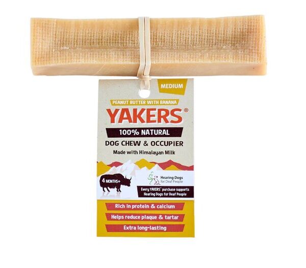 Yakers Peanut Butter Dog Chew Medium