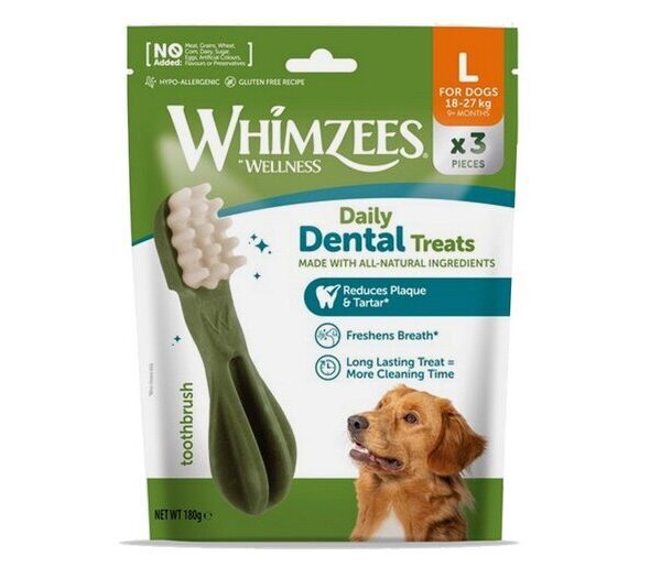 Whimzees Toothbrush Large 3pk